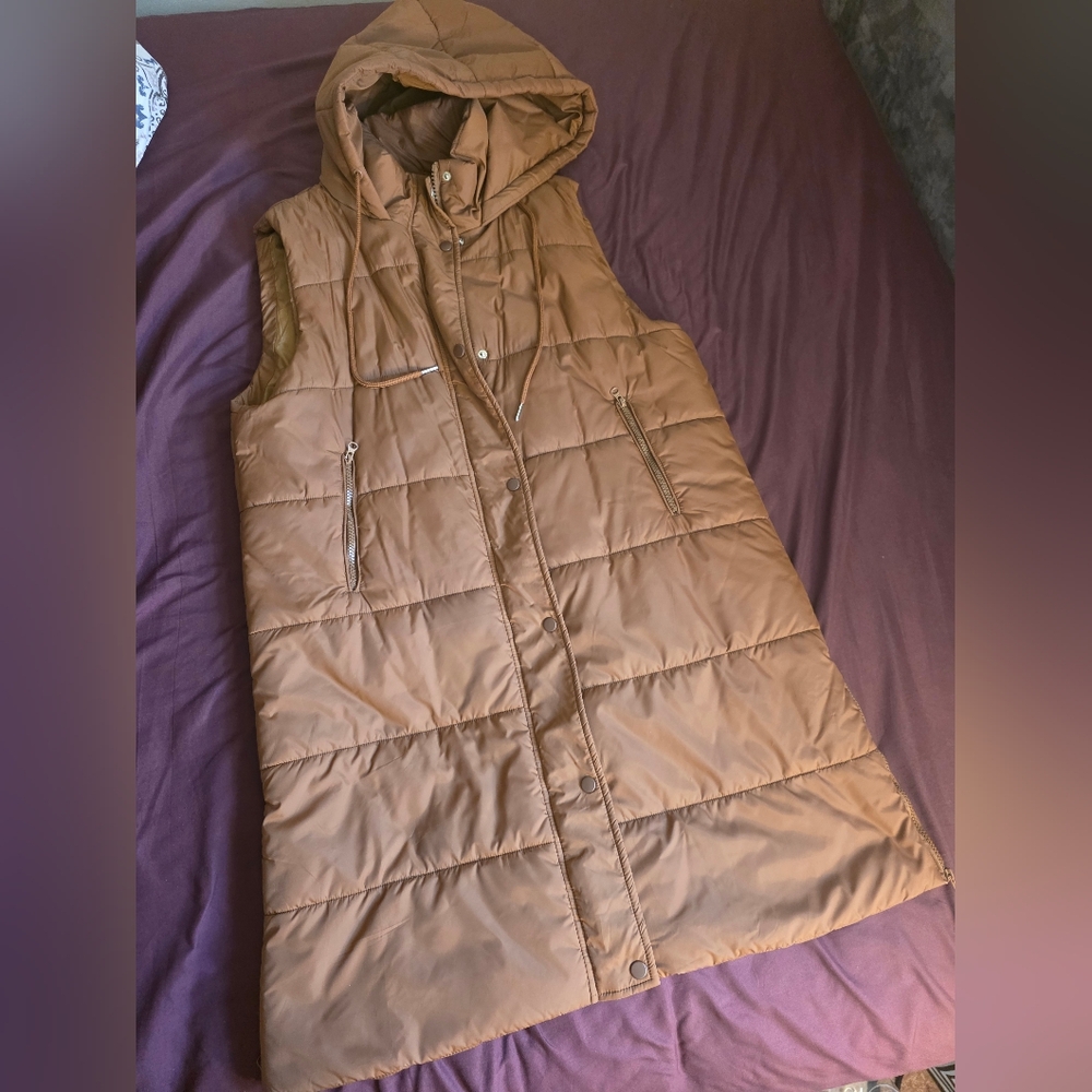 Brown Oversize Vest
